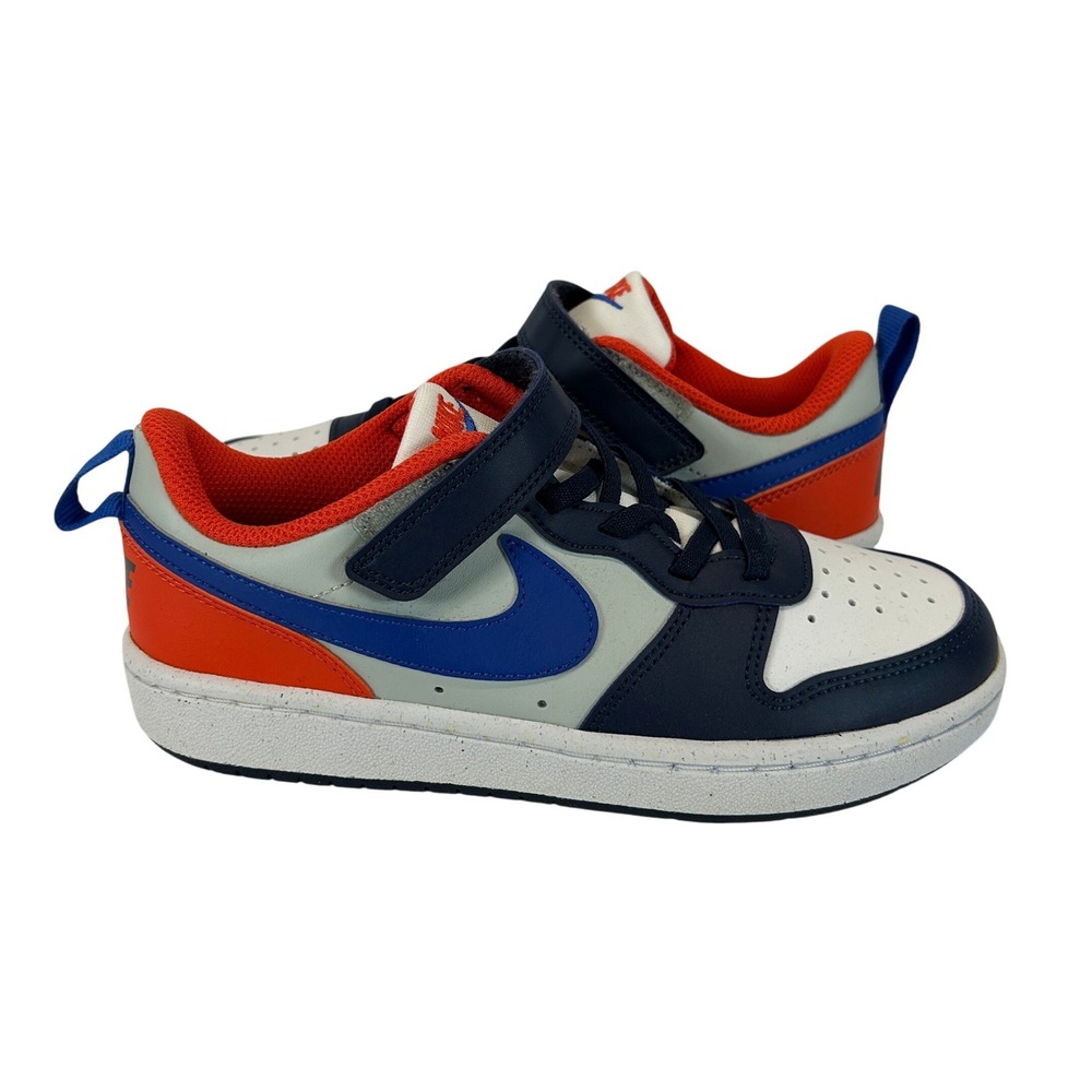 Nike Court Borough Low Recraft Kids Midnight Navy Orange DV5457-401 Size 2Y